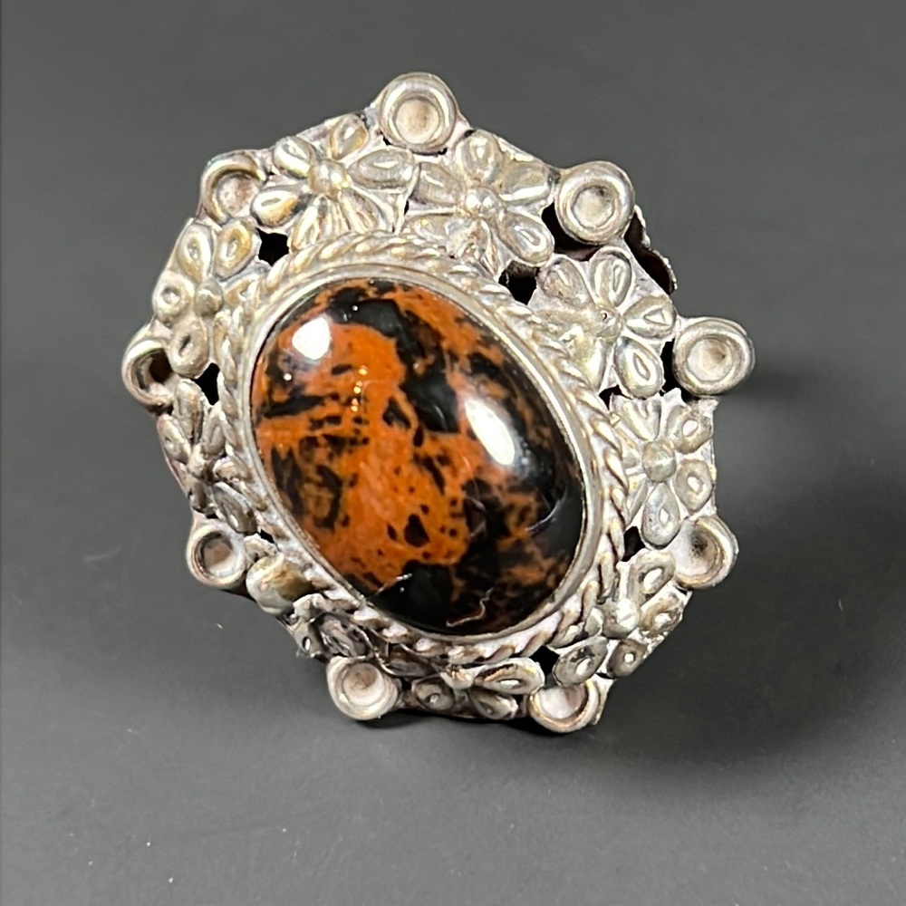 Vintage Sterling Silver Poison Ring